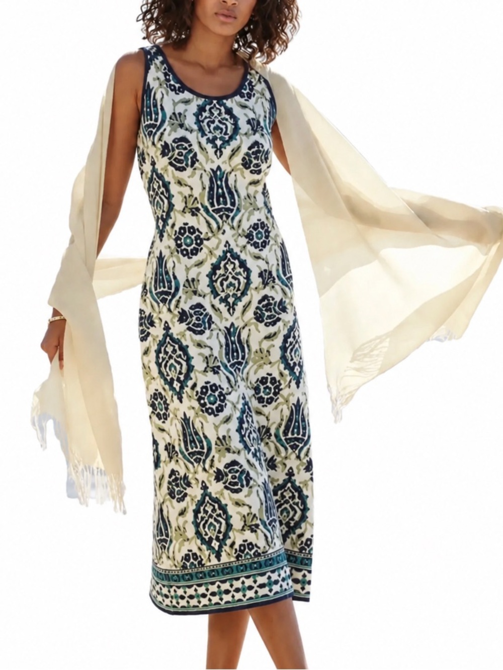 NWT Peruvian Connection Marmara Midi Dress